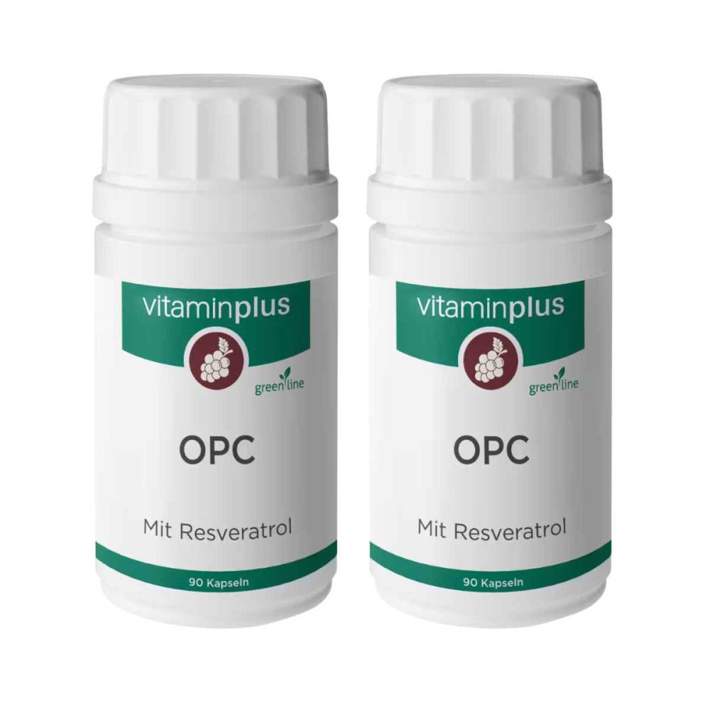 Vitaminplus OPC & Resveratrol Kapseln 2x 90 Stück