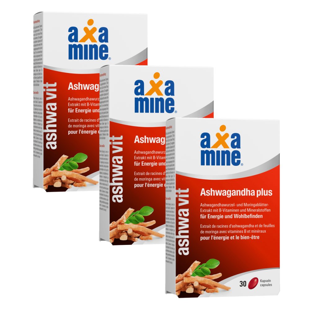 Axamine ashwaVit Ashwagandha 3x 30 Kapseln