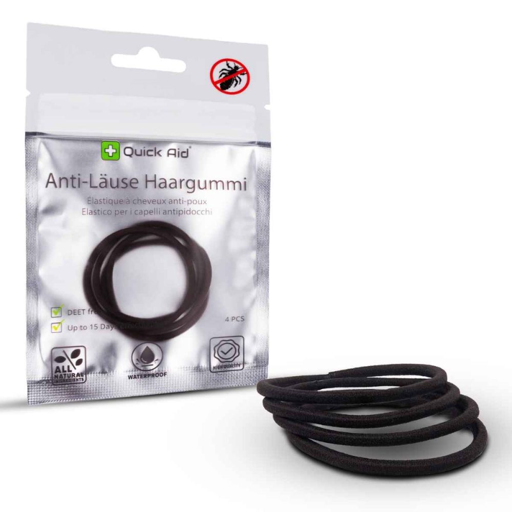 QUICK AID Anti-Läuse Haargummi schwarz
