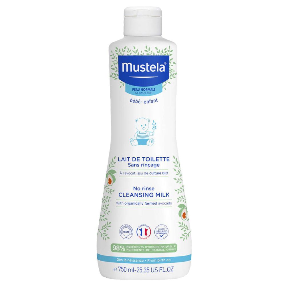 Mustela Reinigungsmilch normale Haut ohne Abspülen 750ml