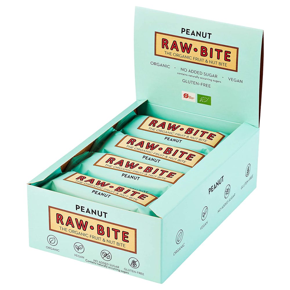 Raw Bite Rohkostriegel Erdnuss 12x 50 g