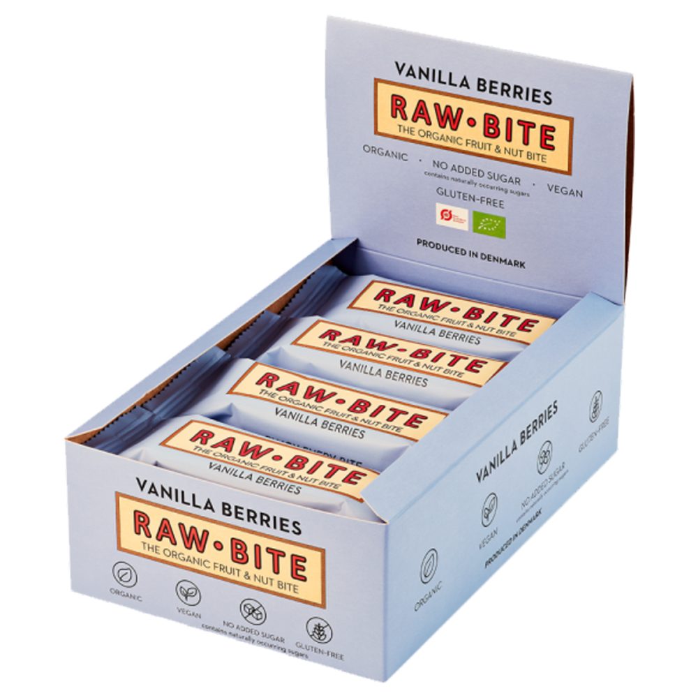 Raw Bite Rohkostriegel Beeren-Vanille 12x 50 g