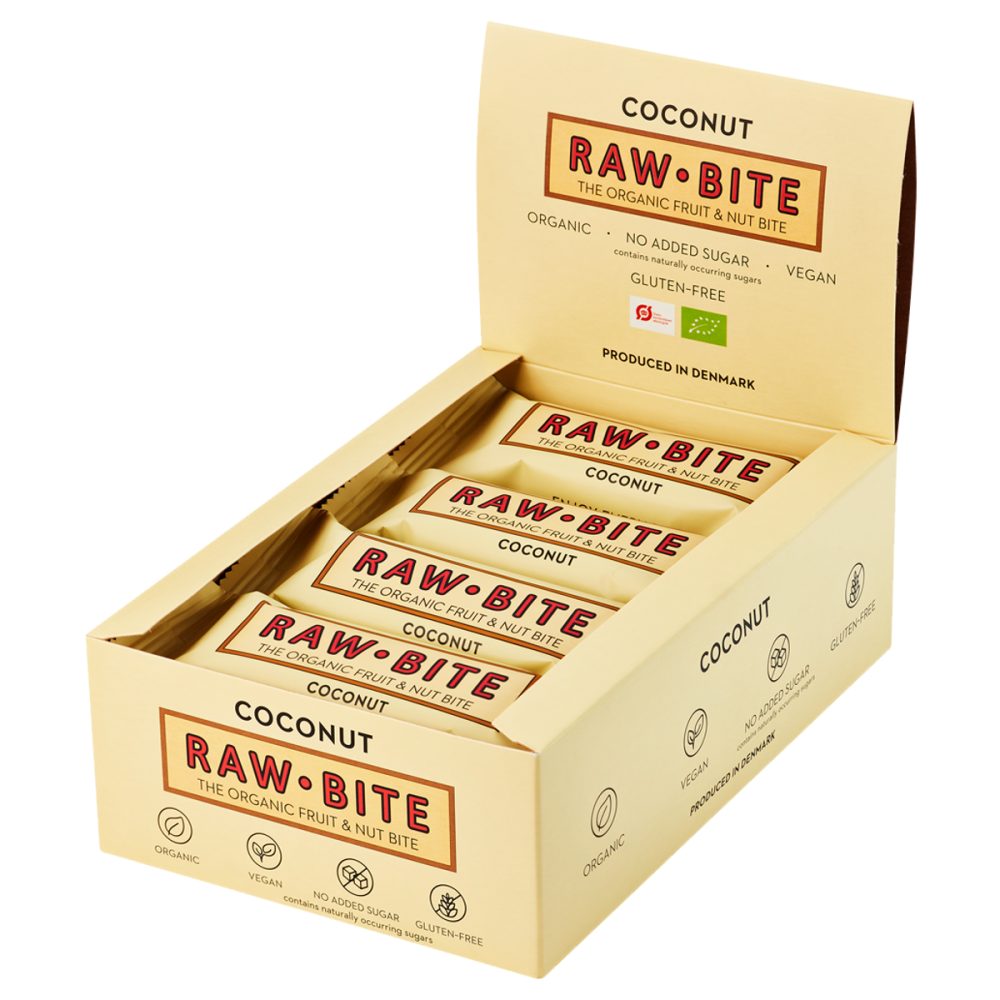 Raw Bite Rohkostriegel Kokosnuss 12x 50 g