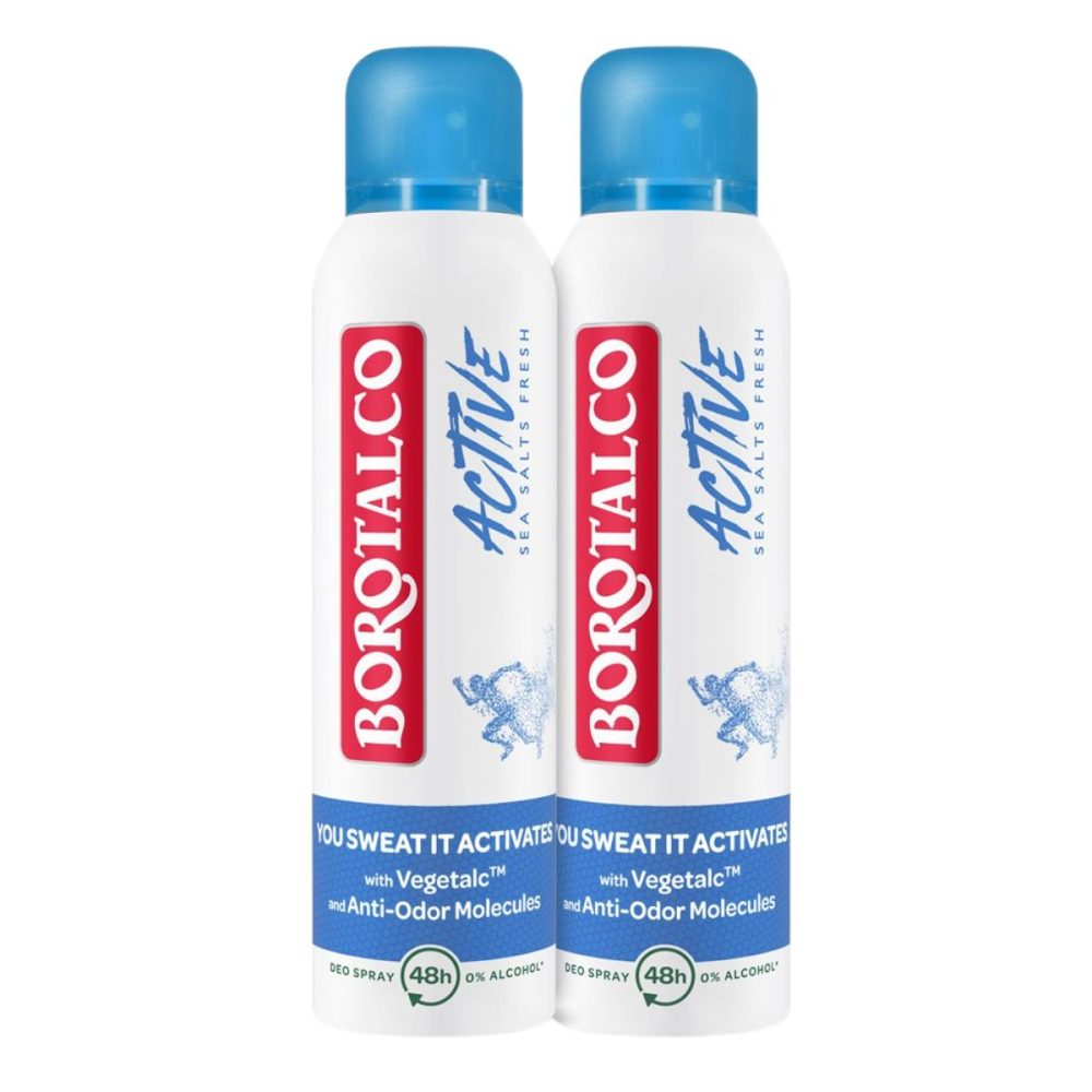 Borotalco Deo Active Spray Meersalz 2 x 150 ml