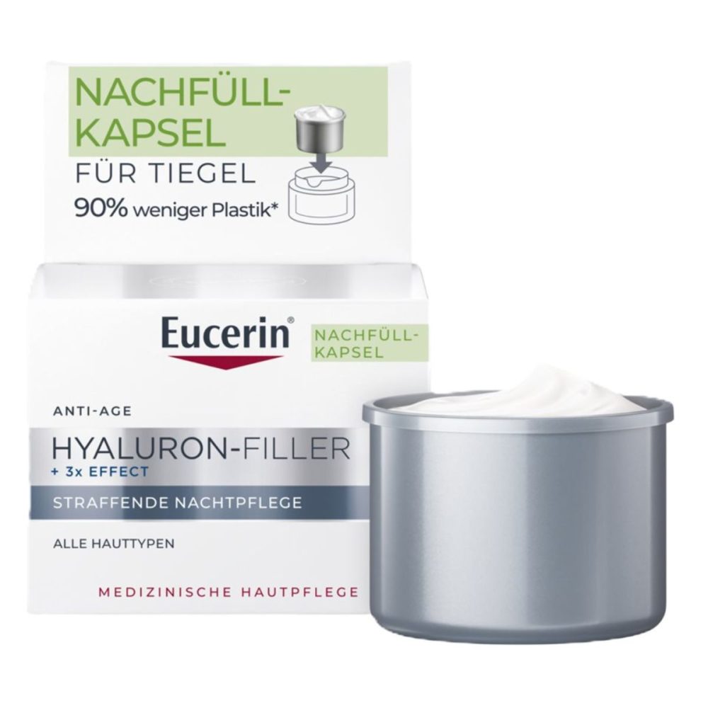 Eucerin - Hyaluron-Filler Nachtpflege Nachfüllkapsel, 50 ml