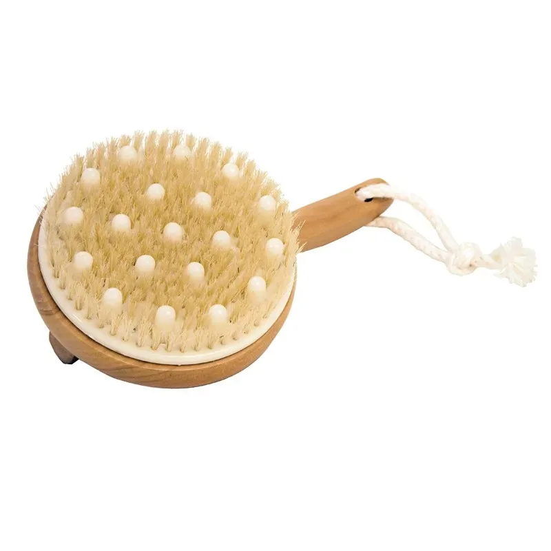 Croll & Denecke Badebürste mit Massagenoppen Lotus | 20 cm