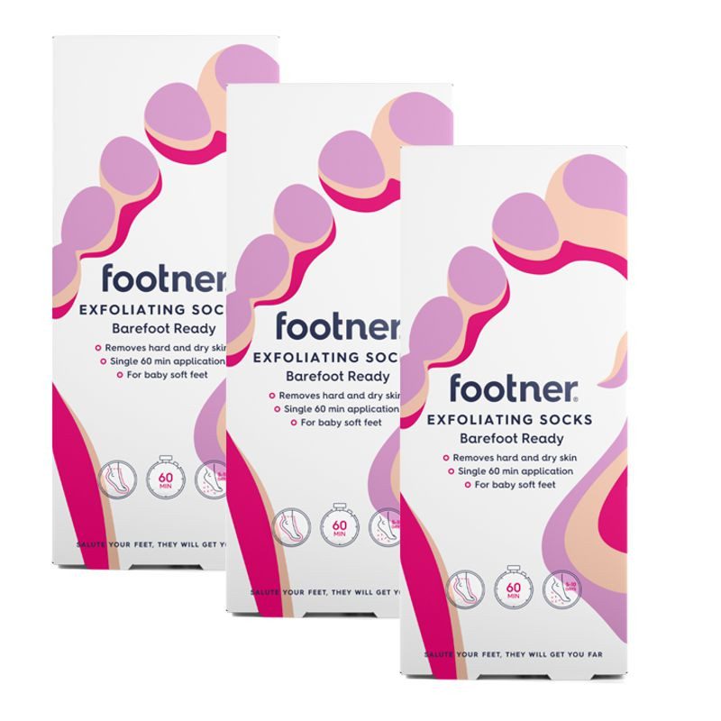 Footner Hornhaut weg Socken Trio ohne Fussfeile