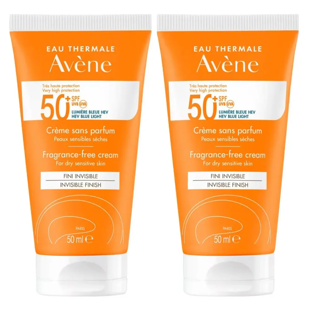 Avène Sun Sonnencreme ohne Duft SPF50+ 2x 50 ml
