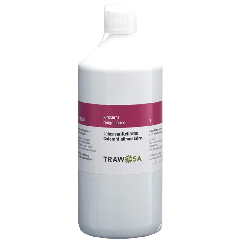 TRAWOSA Lebensmittelfarbstoff kirschrot 1000 ml