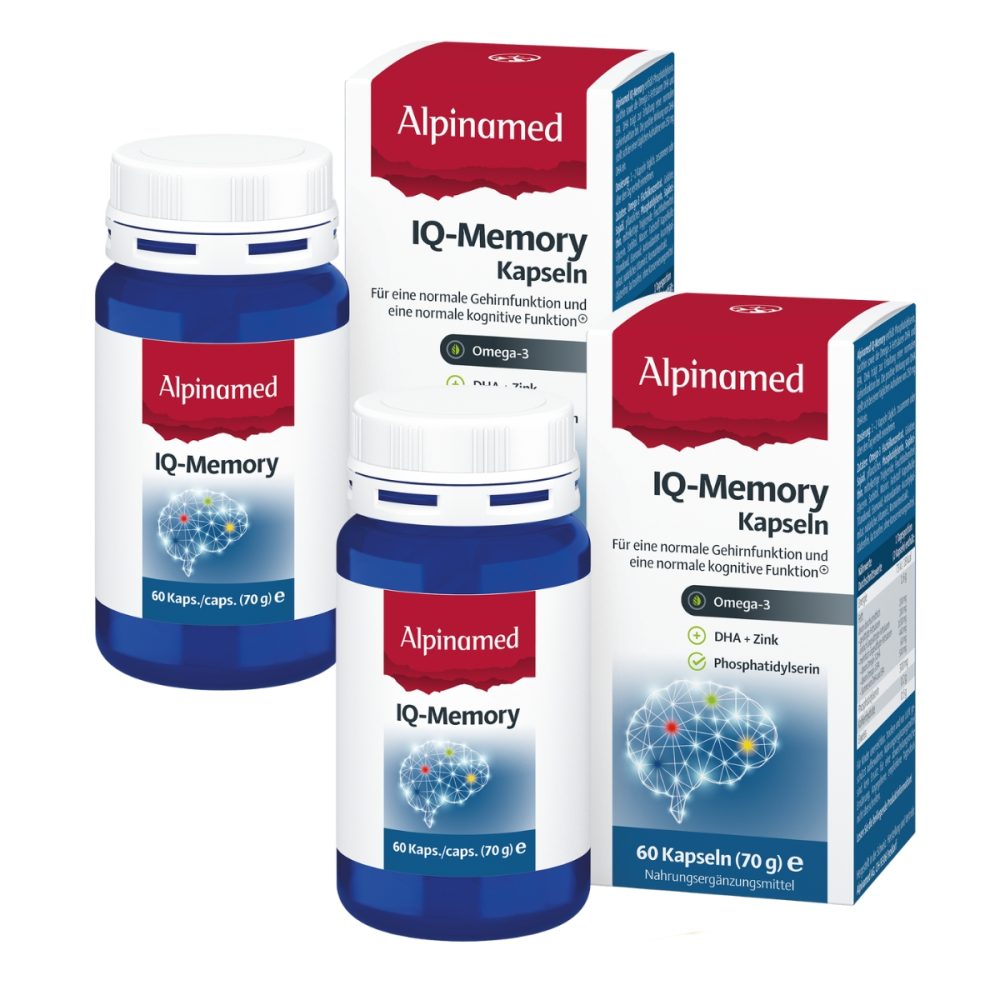 Alpinamed IQ-Memory Kapseln 2 x 60 Stück