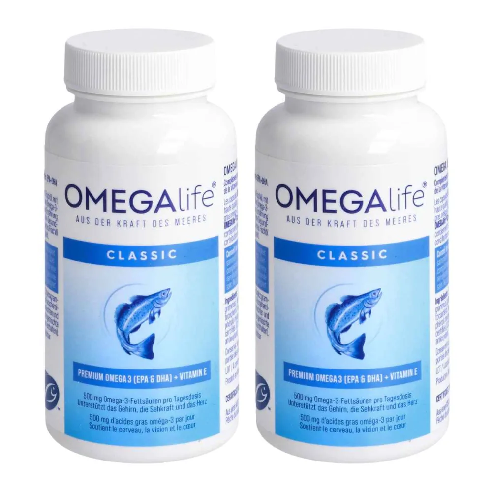 Omega-Life Classic Kapseln 500 mg 2x 120 Stück