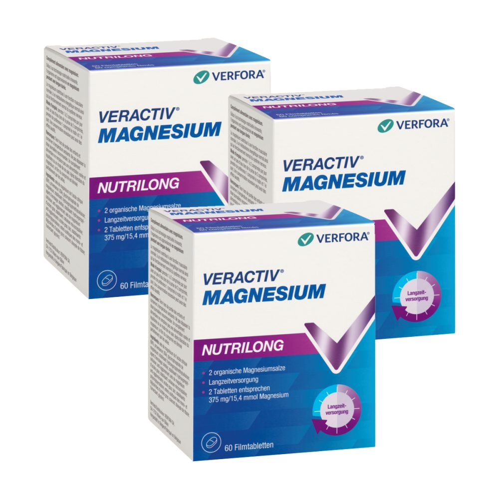 Veractiv Magnesium Nutrilong Tabletten 3x 60 Stück