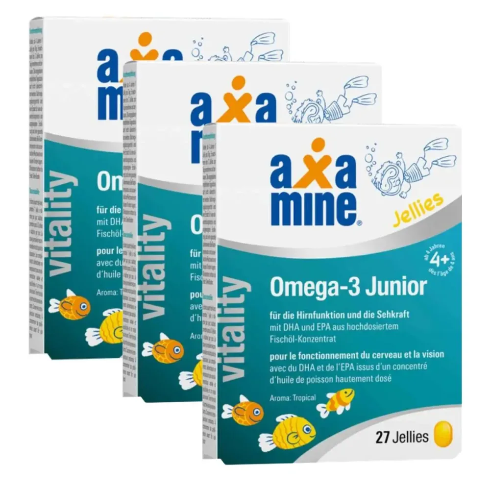 Axamine vitality Omega-3 Junior 3x 27 Jellies