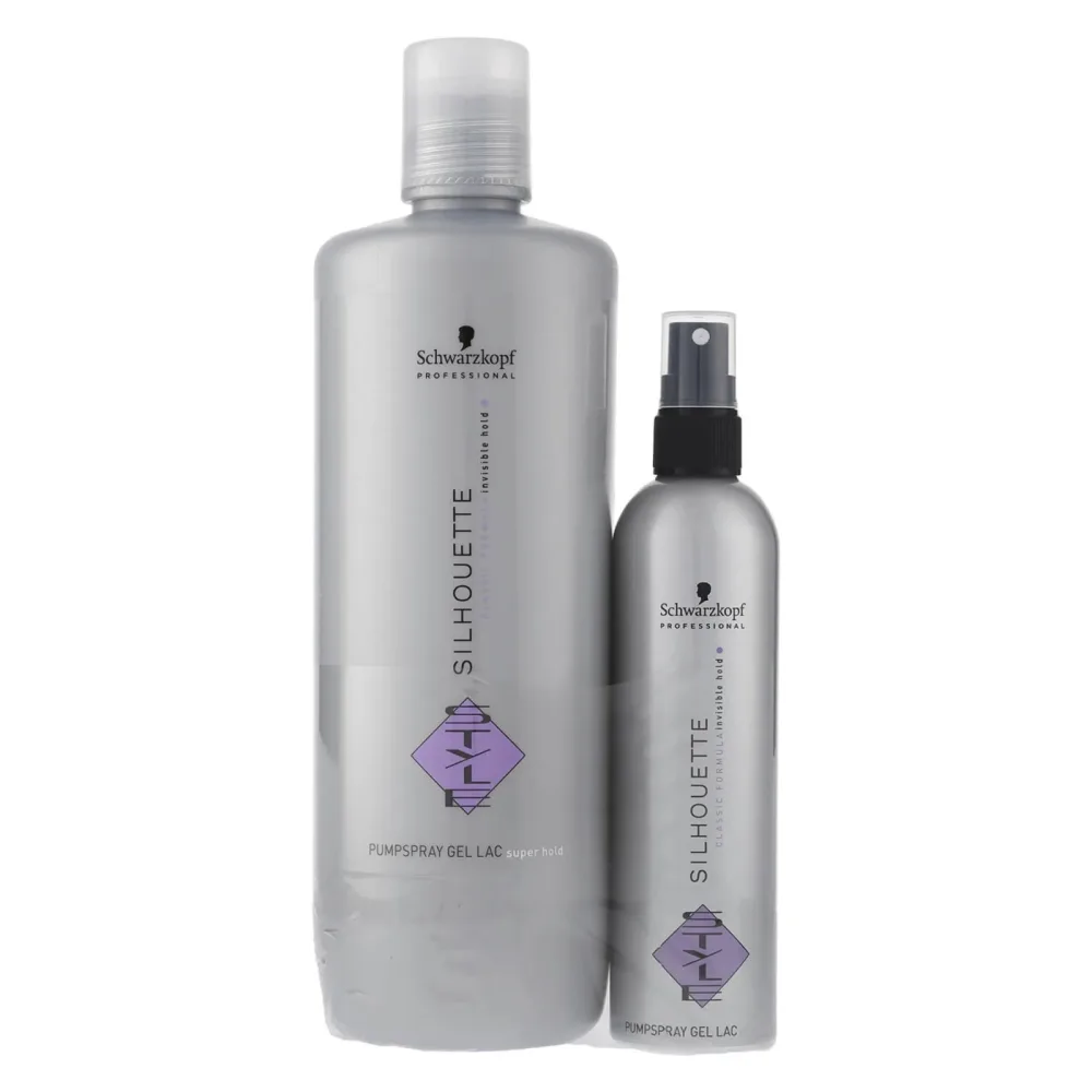Schwarzkopf Professional Silhouette Style Super Hold Gel Lac Set 1000ml + 200ml