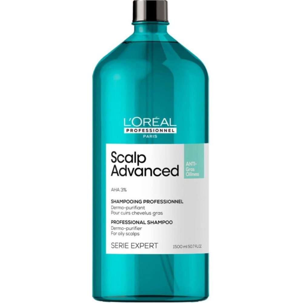 Loreal Scalp Advanced Anti-Oiliness Dermo-Purifier Shampoo 1500 ml