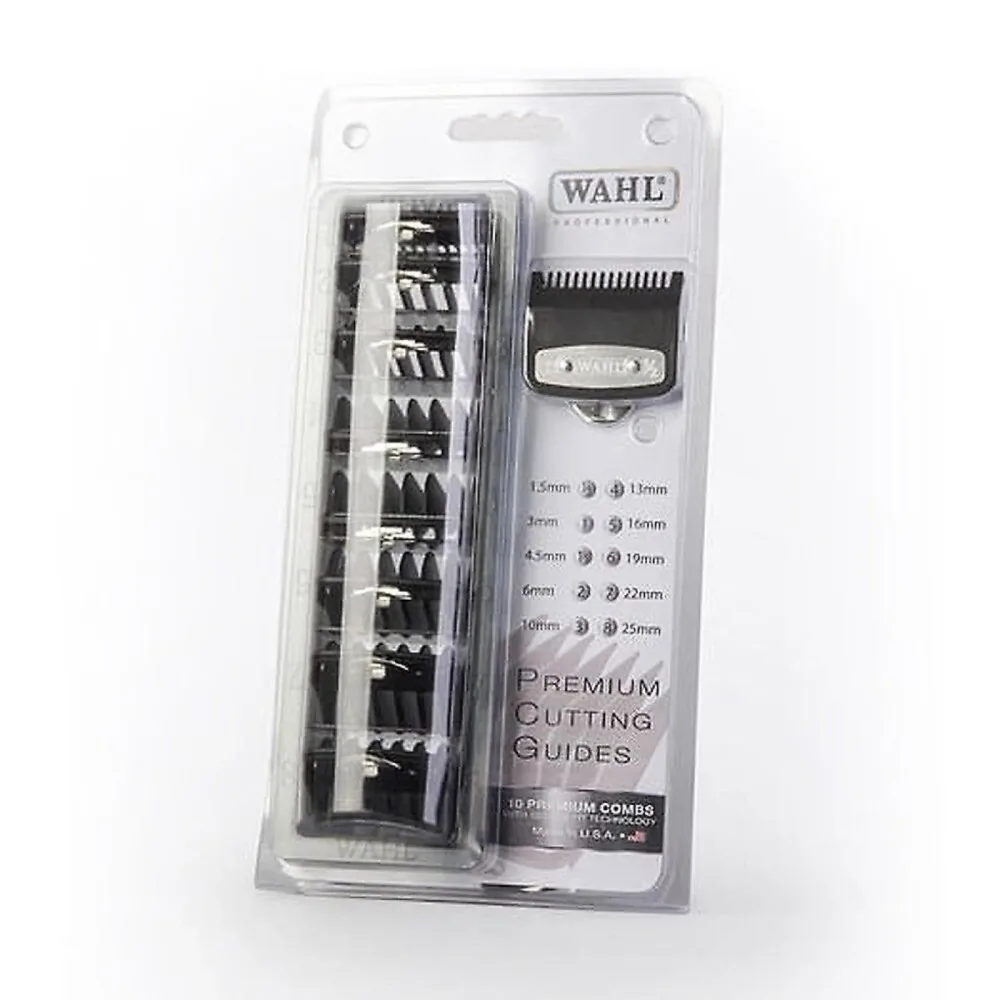 WAHL Premium Aufsteckkamm-Set / (1,5/3/4,5/6/10/13/16/19/22/25 mm)