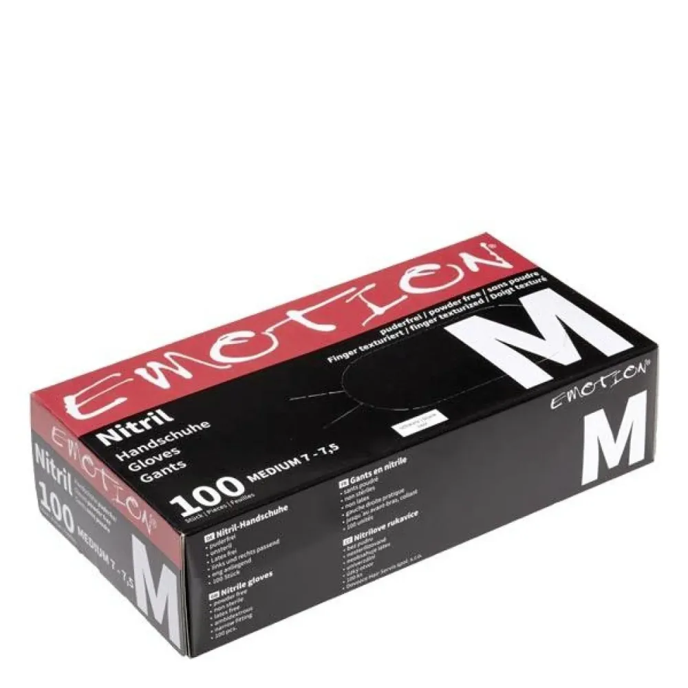 Efalock Nitril Handschuhe M ungepud.schwarz