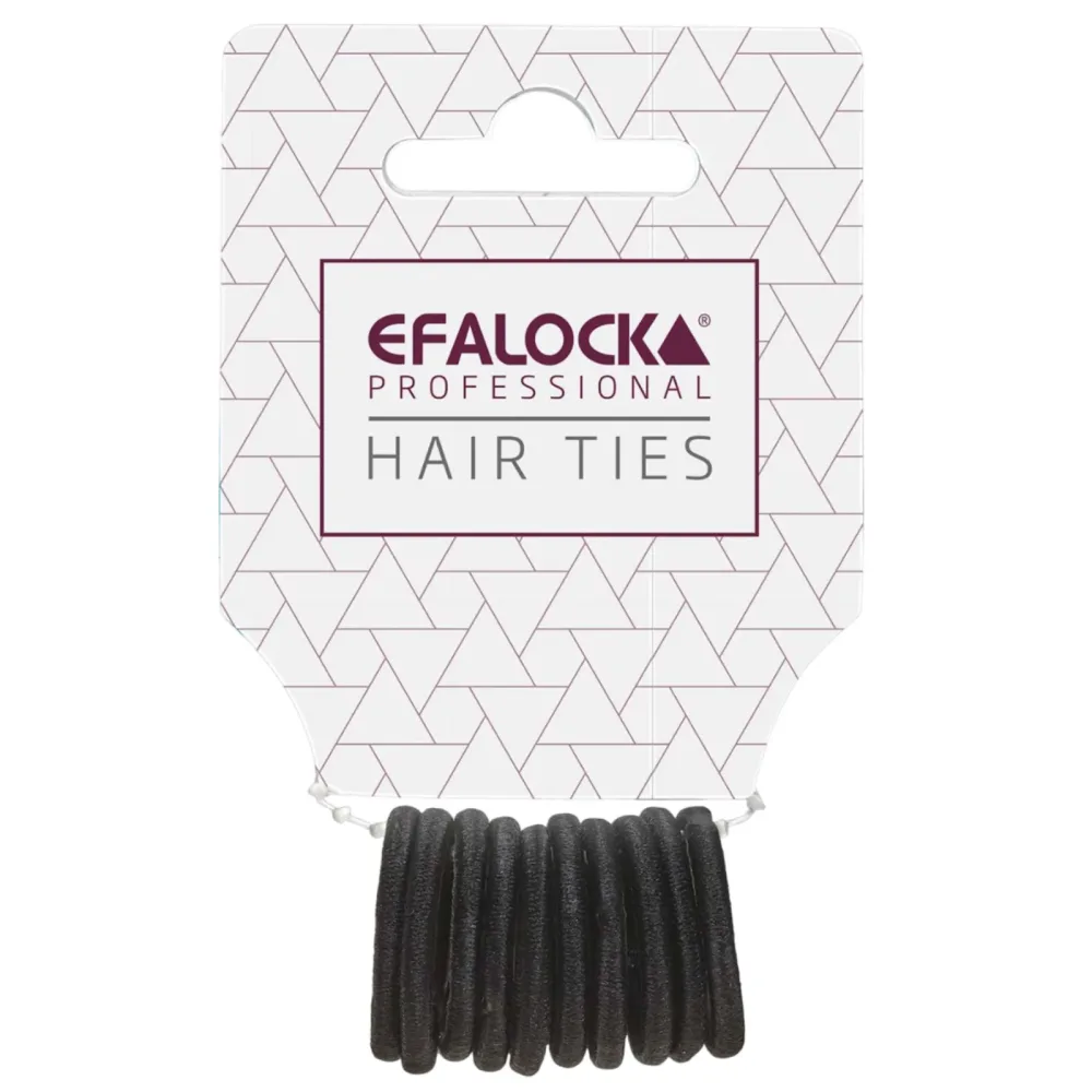 Efalock Haargummi mini schwarz 10Stk