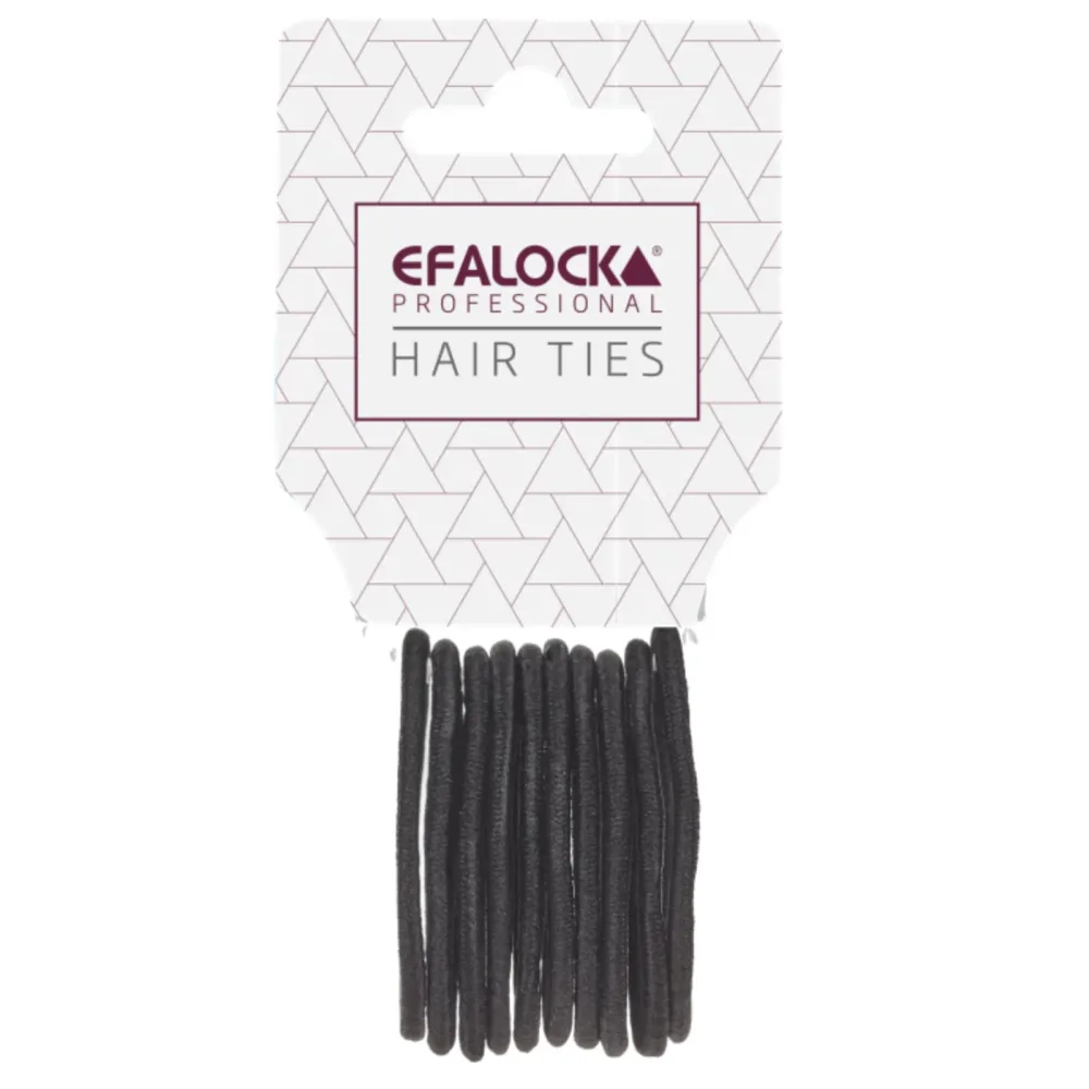 Efalock Haargummi klein schwarz 10Stk