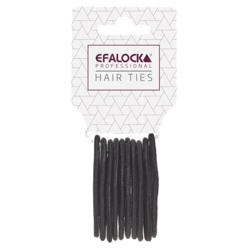 Efalock Haargummi schwarz 10Stk