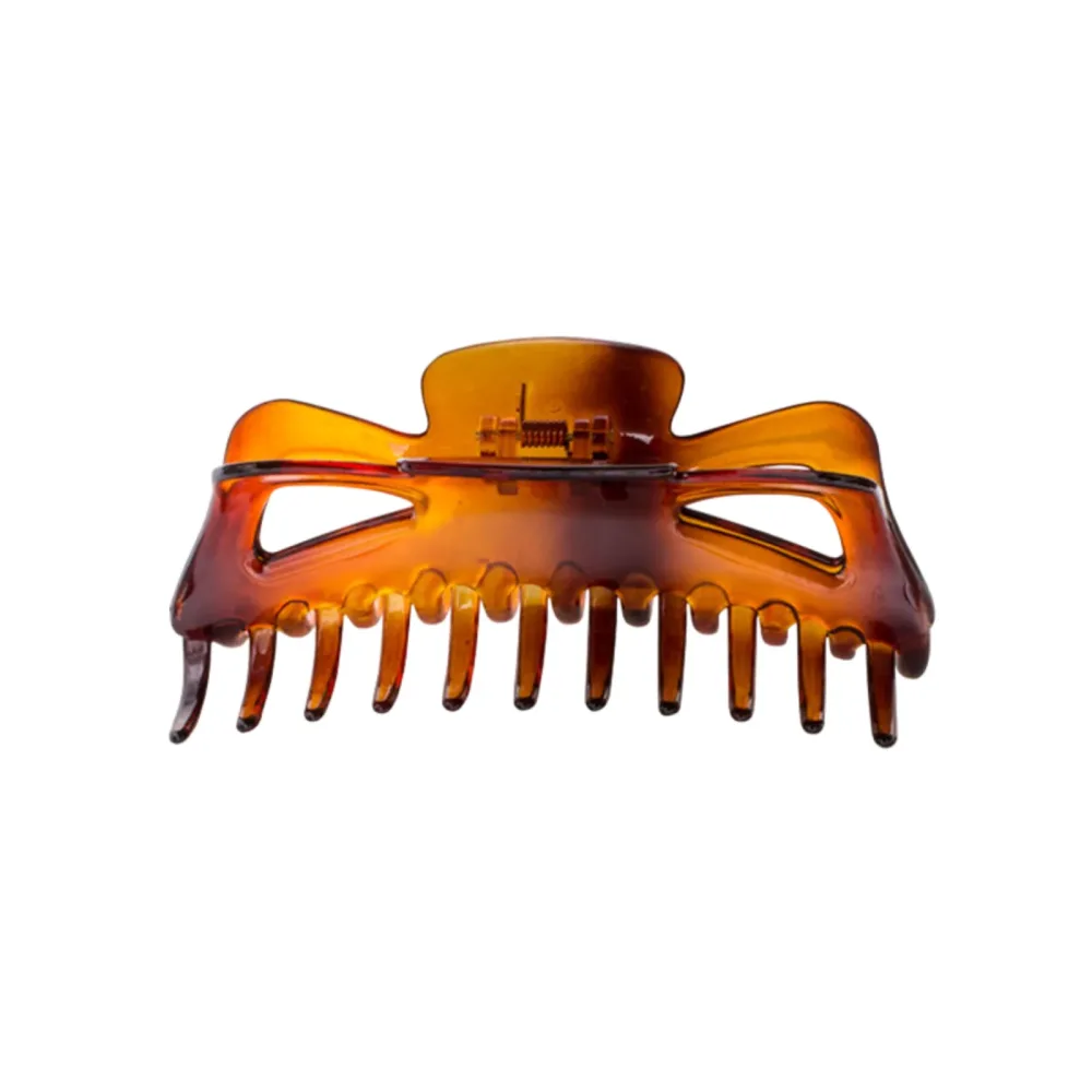 A&A Hair Beauty Mini Claw Hair Clips Havanna Braun 3,5cm 4er Set