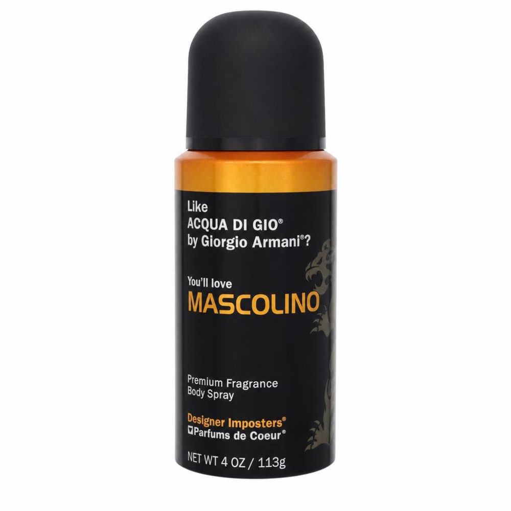 Designer Imposters Mascolino by Parfums De Coeur Body Spray 120 ml