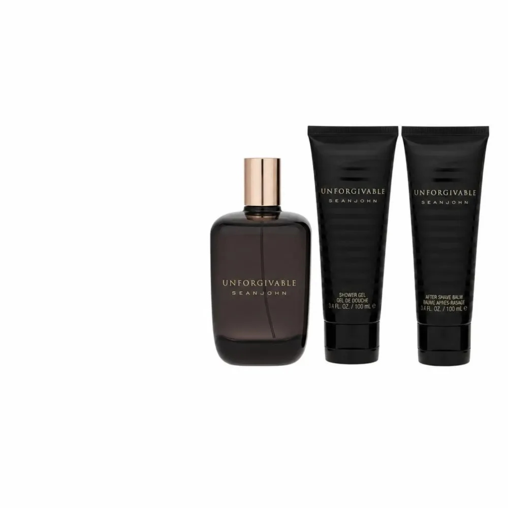 Unforgivable by Sean John Gift Set -- 4.2 oz Eau de Toilette Spray + 3.4 oz Shower Gel + 3.4 oz After Shave Balm