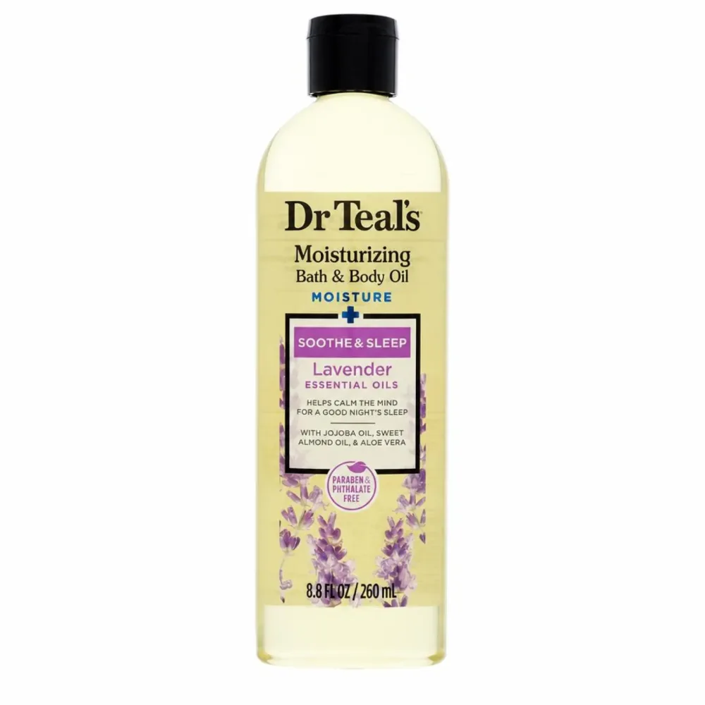 Dr Teal's Bath Oil Sooth & Sleep with Lavender Pure Epsom Salt Body Oil Sooth & Sleep with Lavender 260 ml