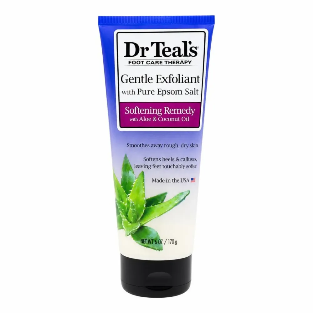 Dr Teal's Gentle Exfoliant With Pure Epson Salt Gentle Exfoliant with Pure Epsom Salt Softening Remedy with Aloe & Coconut Oil (Unisex) 175 ml