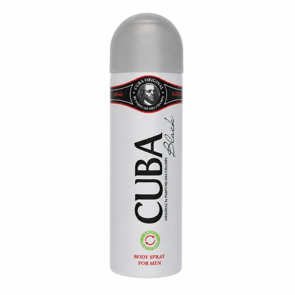 CUBA Black by Fragluxe Body Spray 195 ml