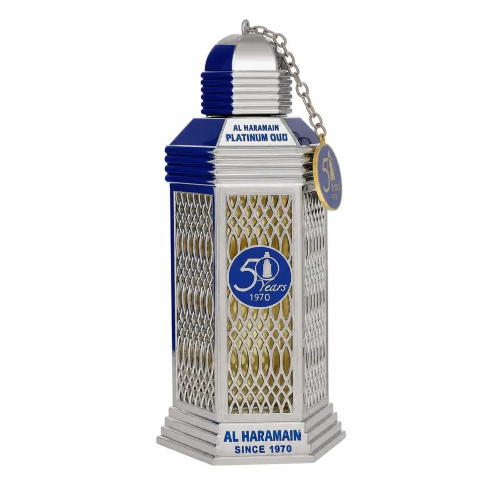 Al Haramain 50 Years Platinum Oud Eau De Parfum Spray (Unisex) 95 ml
