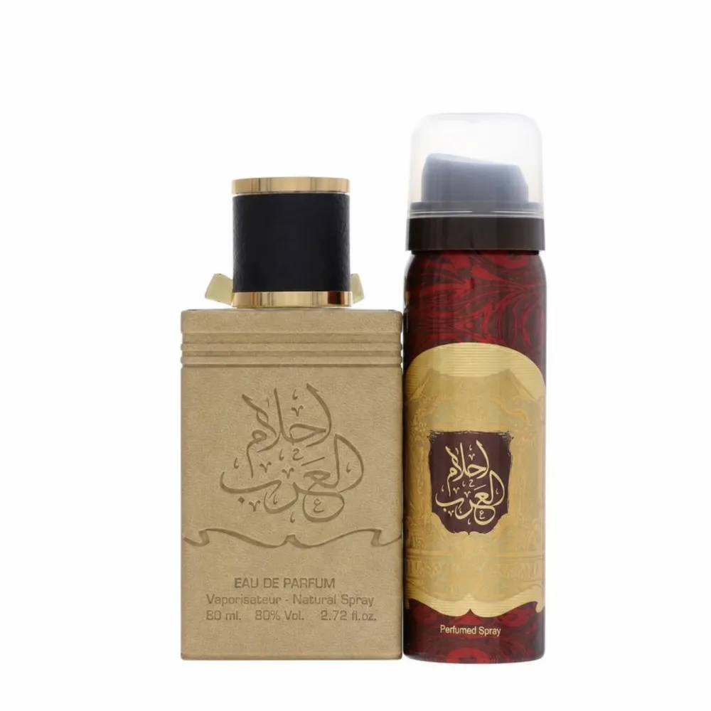 Al Zaafaran Ard  Ahlam Al Arab Eau De Parfum Spray + 1.7 Perfume Spray 80 ml