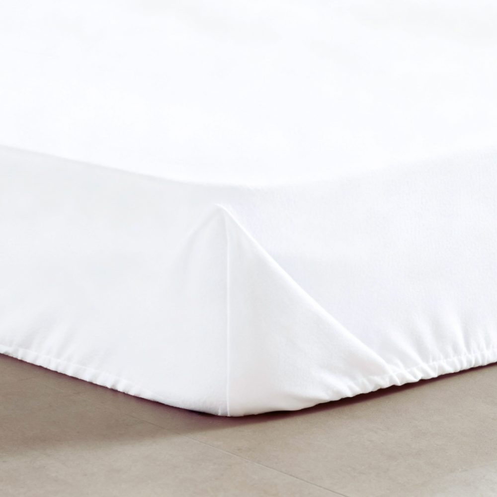 Perkal Fixleintuch – 160x200cm – Weiss
