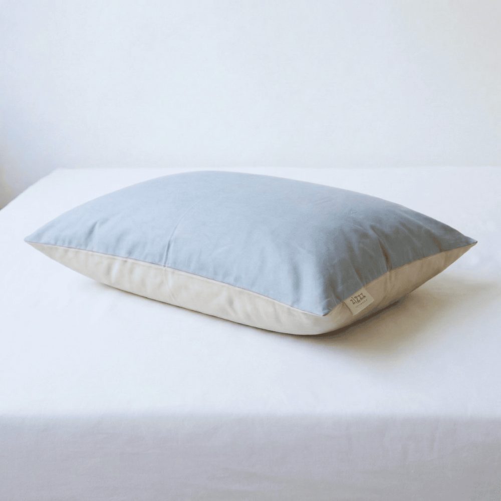 Perkal Kissenbezug – 50x70cm – Grau & Beige