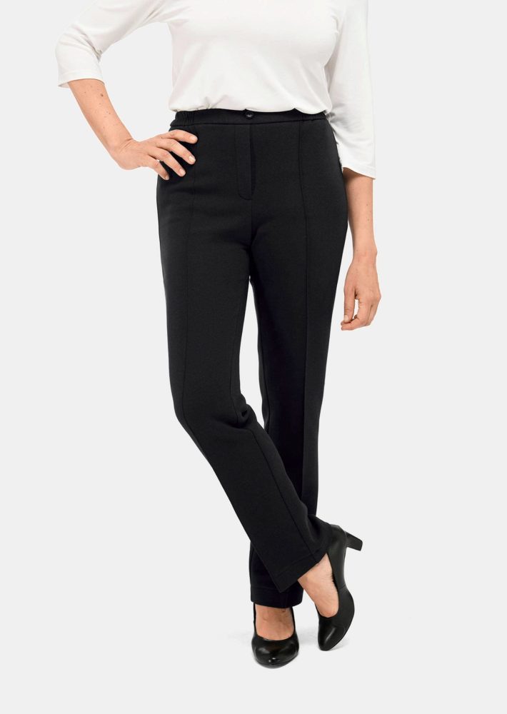 Thermo-Schlupfhose CARLA aus Jersey - schwarz - Gr. 22 von Goldner Fashion