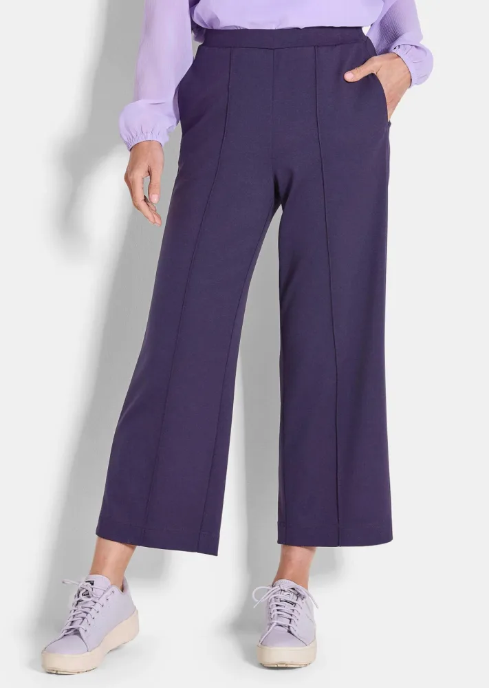 Jersey-Culotte VERA mit Biesen - lila - Gr. 21 von Goldner Fashion
