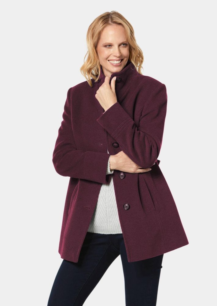 Unentbehrliche Wolljacke mit feinen Details - beere - Gr. 21 von Goldner Fashion