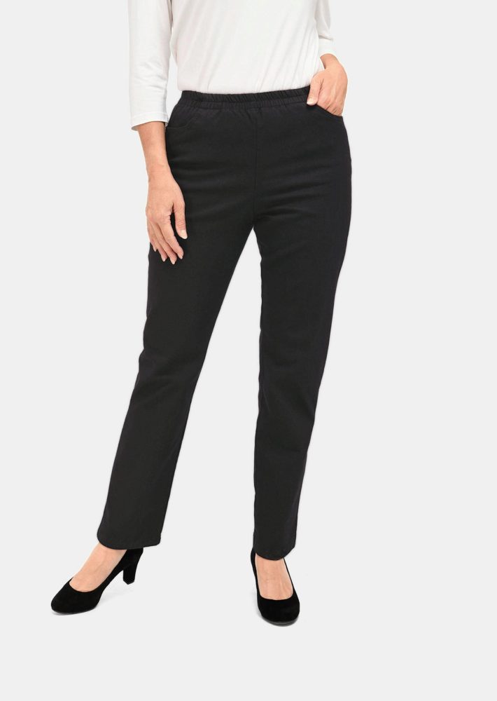 Jeansschlupfhose - schwarz - Gr. 25 von Goldner Fashion