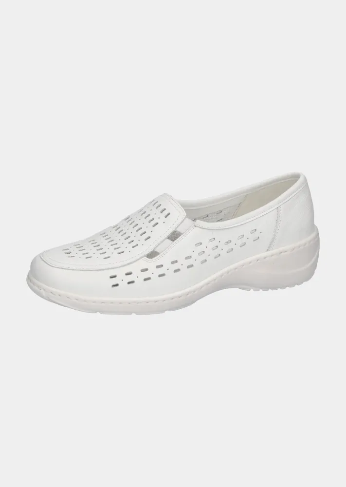 Slippers - weiss - Gr. 7 von Goldner Fashion