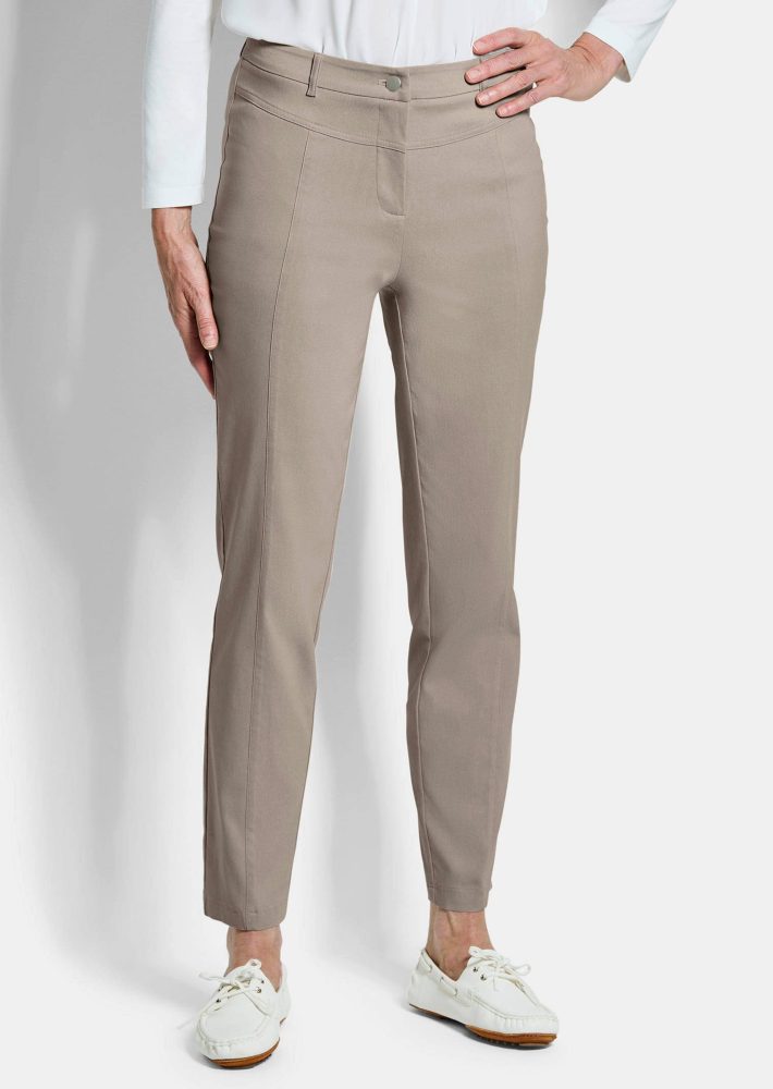 Bengalinhose LOUISA aus Super Stretch - beige - Gr. 21 von Goldner Fashion