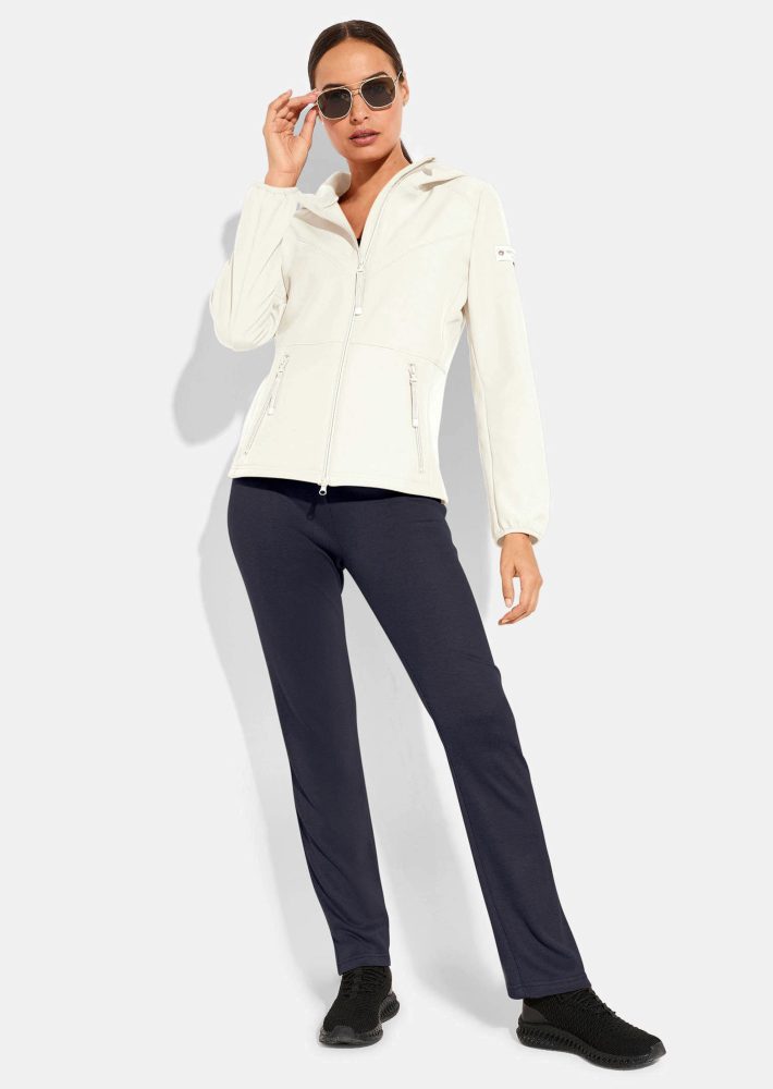 Jersey-Hose in Strickoptik - marine - Gr. 19 von Goldner Fashion
