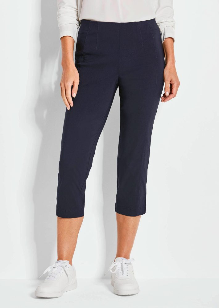 7/8-Schlupfhose LOUISA aus Super-Stretch - marine - Gr. 26 von Goldner Fashion
