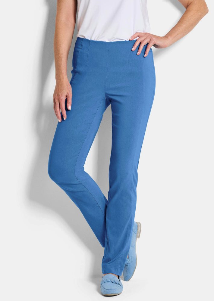 Pflegeleichte Bengalinhose CARLA - blau - Gr. 20 von Goldner Fashion