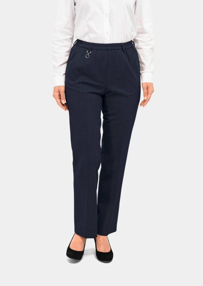 Trevira-Schlupfhose CARLA mit Schurwolle - marine - Gr. 20 von Goldner Fashion