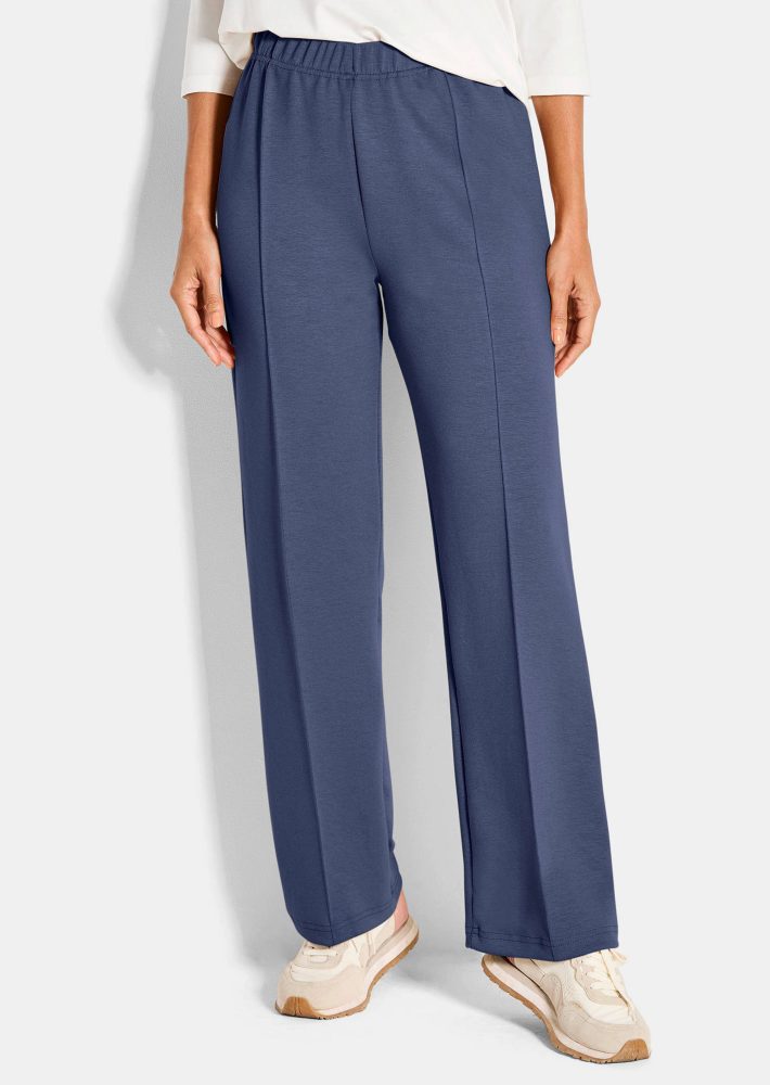 Locker fallende Jogginghose - blau - Gr. 24 von Goldner Fashion