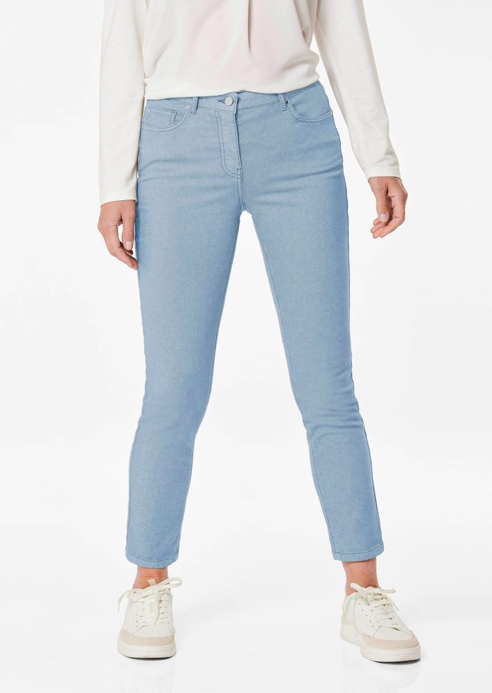 7/8-Jeans BELLA in Super-Stretch-Qualität - hellblau - Gr. 21 von Goldner Fashion