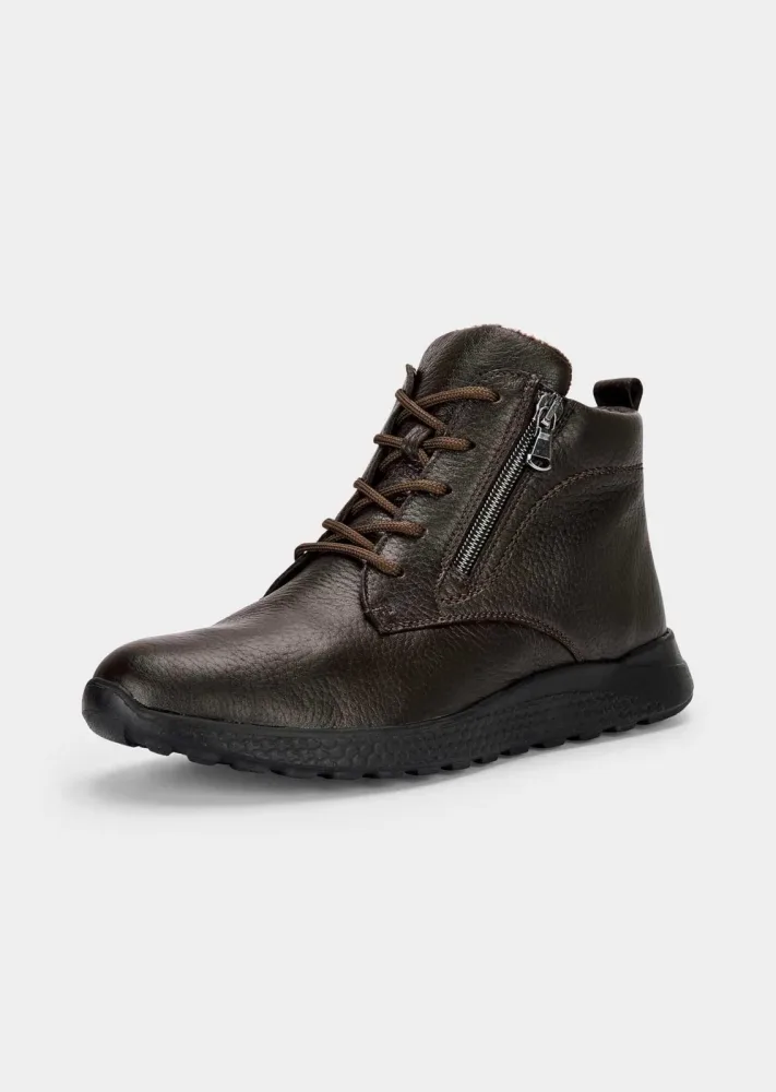 Halbschuhe aus Nappaleder - braun - Gr. 42 von Goldner Fashion