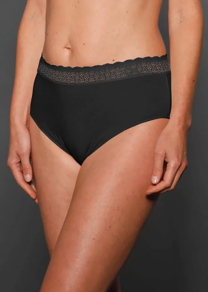 Taillenslip im 2er-Pack - schwarz - Gr. XS von Goldner Fashion