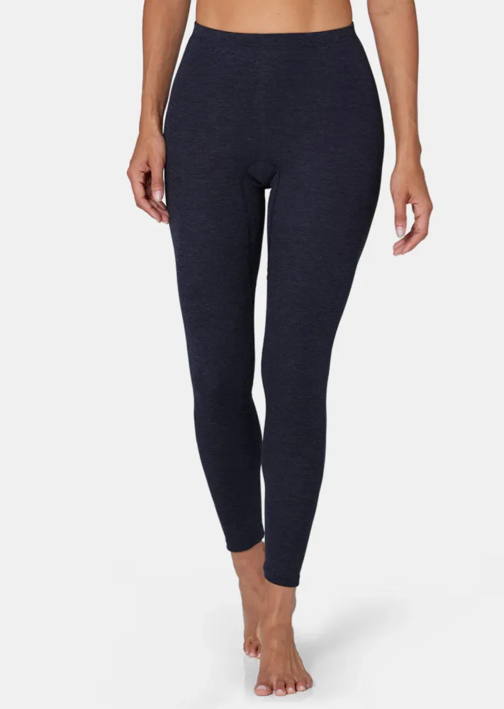 Thermo Damen-Unterwäsche lange Hose - marine / méliert - Gr. 40 von Goldner Fashion
