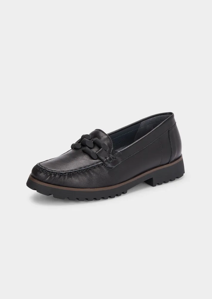 Slipper mit modischer Verzierung - schwarz - Gr. 38 von Goldner Fashion